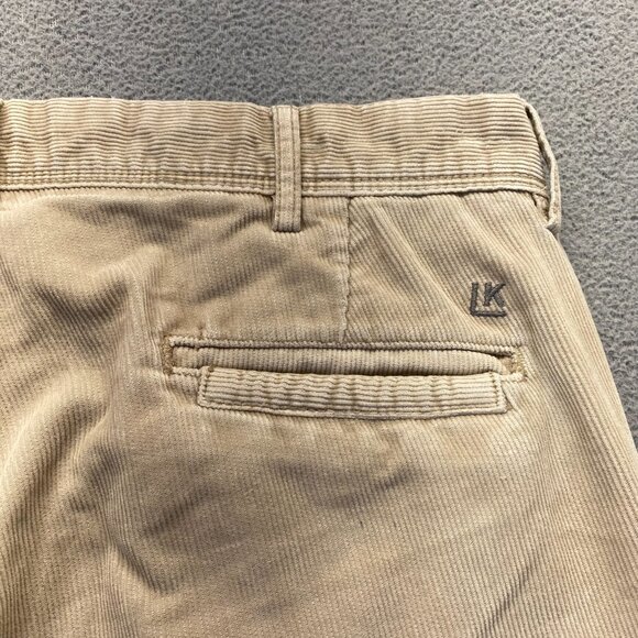 LK Life Made Simple Corduroy Pants Men's Size 34X32 Straight Leg Flat Front - Picture 11 of 14